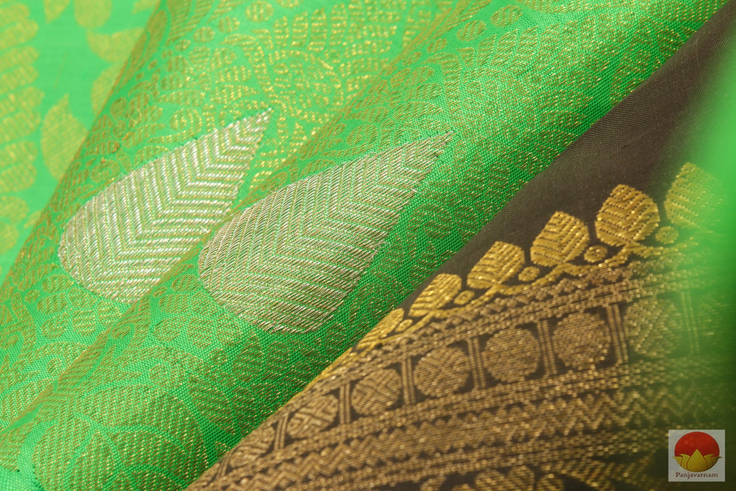Kanchipuram Silk Saree - Handwoven Pure Silk - Pure Zari - Borderless - PV SVS 2029 Archives - Silk Sari - Panjavarnam