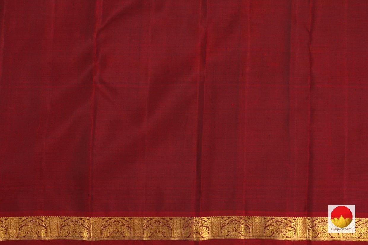 Kanchipuram Silk Saree - Handwoven Pure Silk - Pure Zari - Bottle Green & Maroon - PV G 4268 - Archives - Silk Sari - Panjavarnam