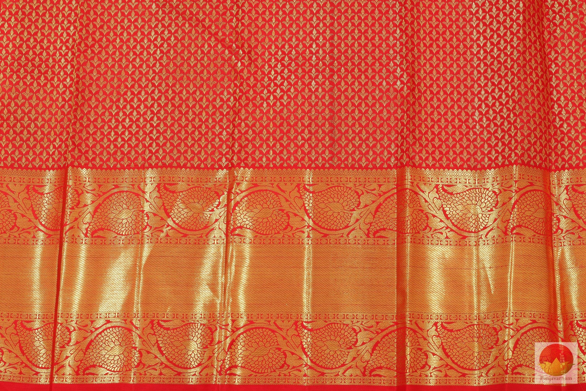 Kanchipuram Silk Saree - Handwoven Pure Silk - Pure Zari - Bridal Saree - PV G 2023 Archives - Silk Sari - Panjavarnam