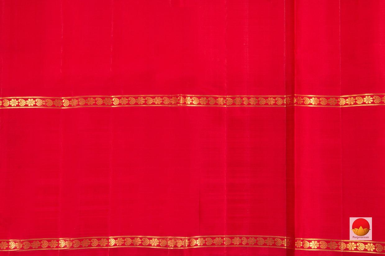 Kanchipuram Silk Saree - Handwoven Pure Silk - Pure Zari - Ganga Jamuna Border - PV G 4292 - Silk Sari - Panjavarnam