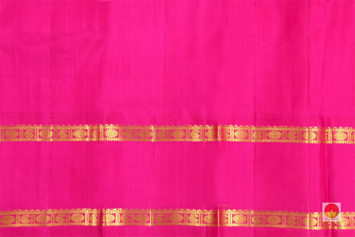 Kanchipuram Silk Saree - Handwoven Pure Silk - Pure Zari - Ganga Jamuna Border - PV J 841 - Silk Sari - Panjavarnam PV J 841