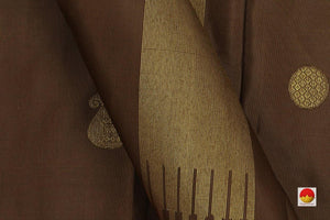 Kanchipuram Silk Saree - Handwoven Pure Silk - Pure Zari - Ganga Jamuna Border - PV SRI 1684 - Silk Sari - Panjavarnam PV SRI 1684