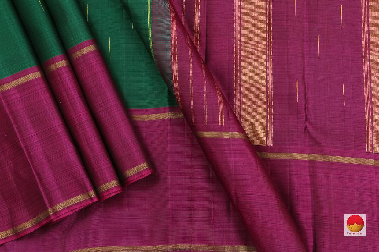 Kanchipuram Silk Saree - Handwoven Pure Silk - Pure Zari - Ganga Jamuna Border - PV SRI 24 - Archives - Silk Sari - Panjavarnam
