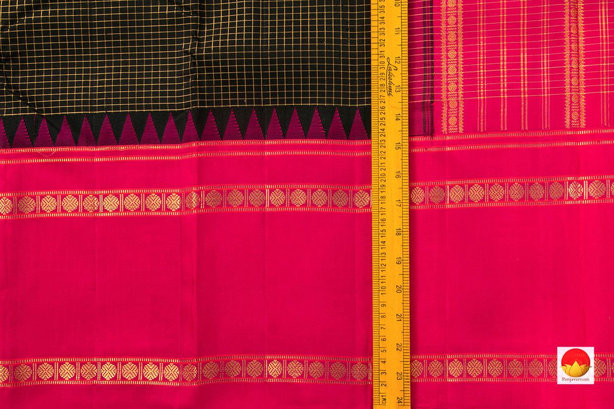 Kanchipuram Silk Saree - Handwoven Pure Silk - Pure Zari - Ganga Jamuna - PV PS 04 - Silk Sari - Panjavarnam