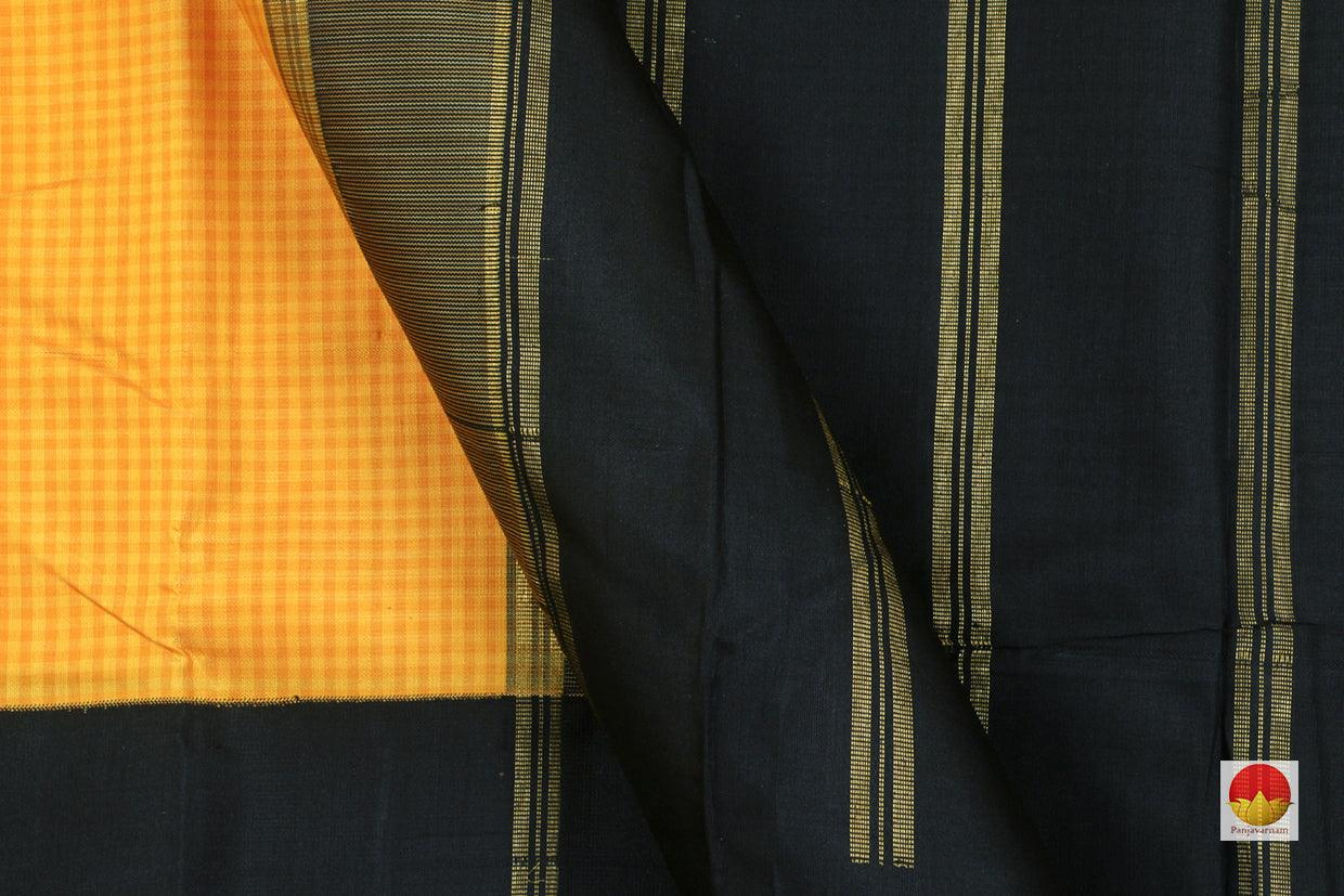 Kanchipuram Silk Saree - Handwoven Pure Silk - Pure Zari - Mubbagam - Ganga Jamuna Border - PV J 10137 - Silk Sari - Panjavarnam