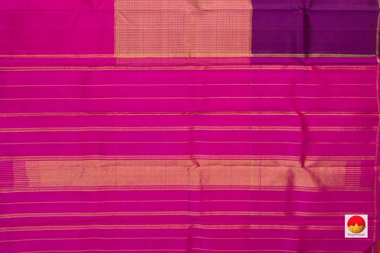 Kanchipuram Silk Saree - Handwoven Pure Silk - Pure Zari - Mubbagam - PV GTA 30 - Silk Sari - Panjavarnam