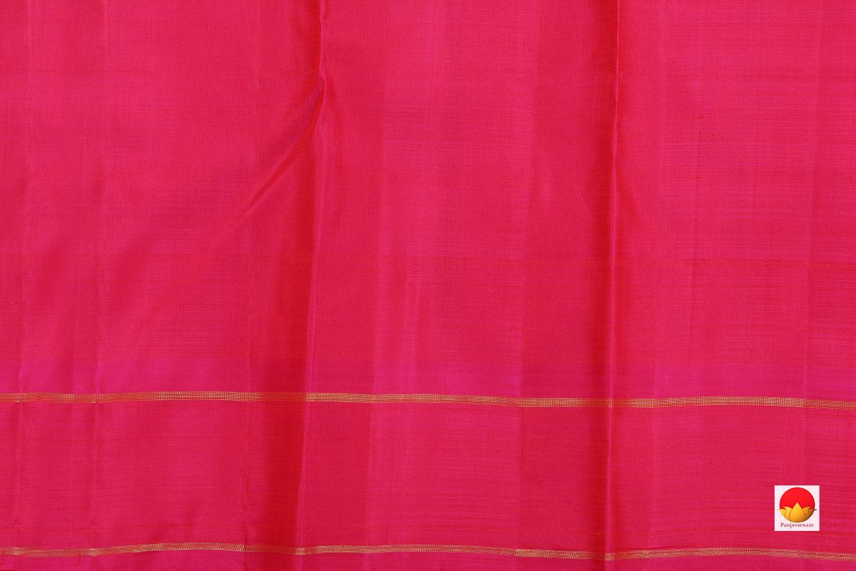 Kanchipuram Silk Saree - Handwoven Pure Silk - Pure Zari - Orange & Pink - PV SRI 2229 - Archives - Silk Sari - Panjavarnam