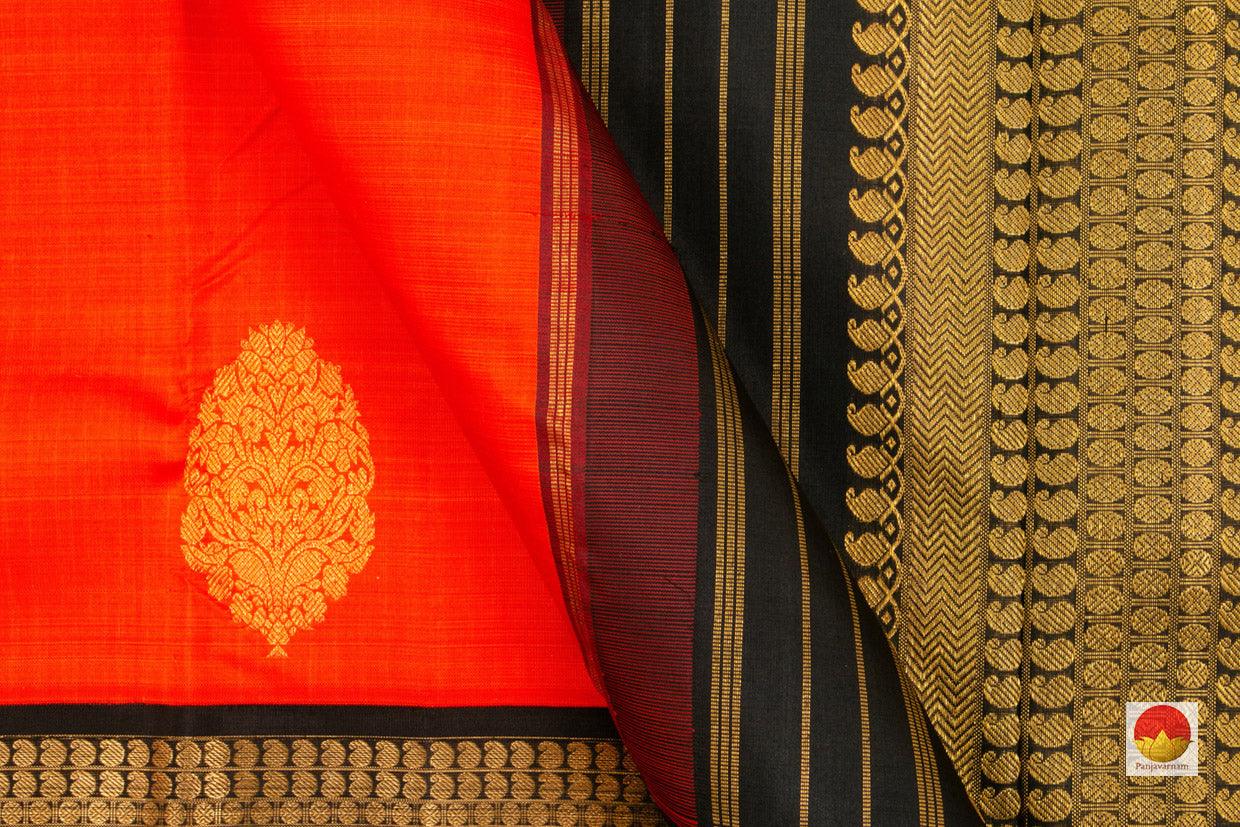 Kanchipuram Silk Saree - Handwoven Pure Silk - Pure Zari - PV 2006 - Silk Sari - Panjavarnam