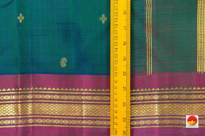 Kanchipuram Silk Saree - Handwoven Pure Silk - Pure Zari - PV ABI 117 - Silk Sari - Panjavarnam