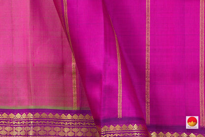 Kanchipuram Silk Saree - Handwoven Pure Silk - Pure Zari - PV ABI 2704 - Silk Sari - Panjavarnam