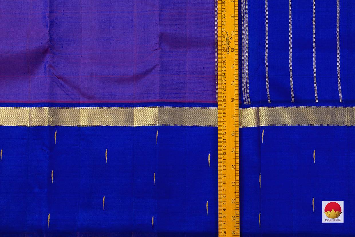 Kanchipuram Silk Saree - Handwoven Pure Silk - Pure Zari - PV ABI 2711 - Silk Sari - Panjavarnam