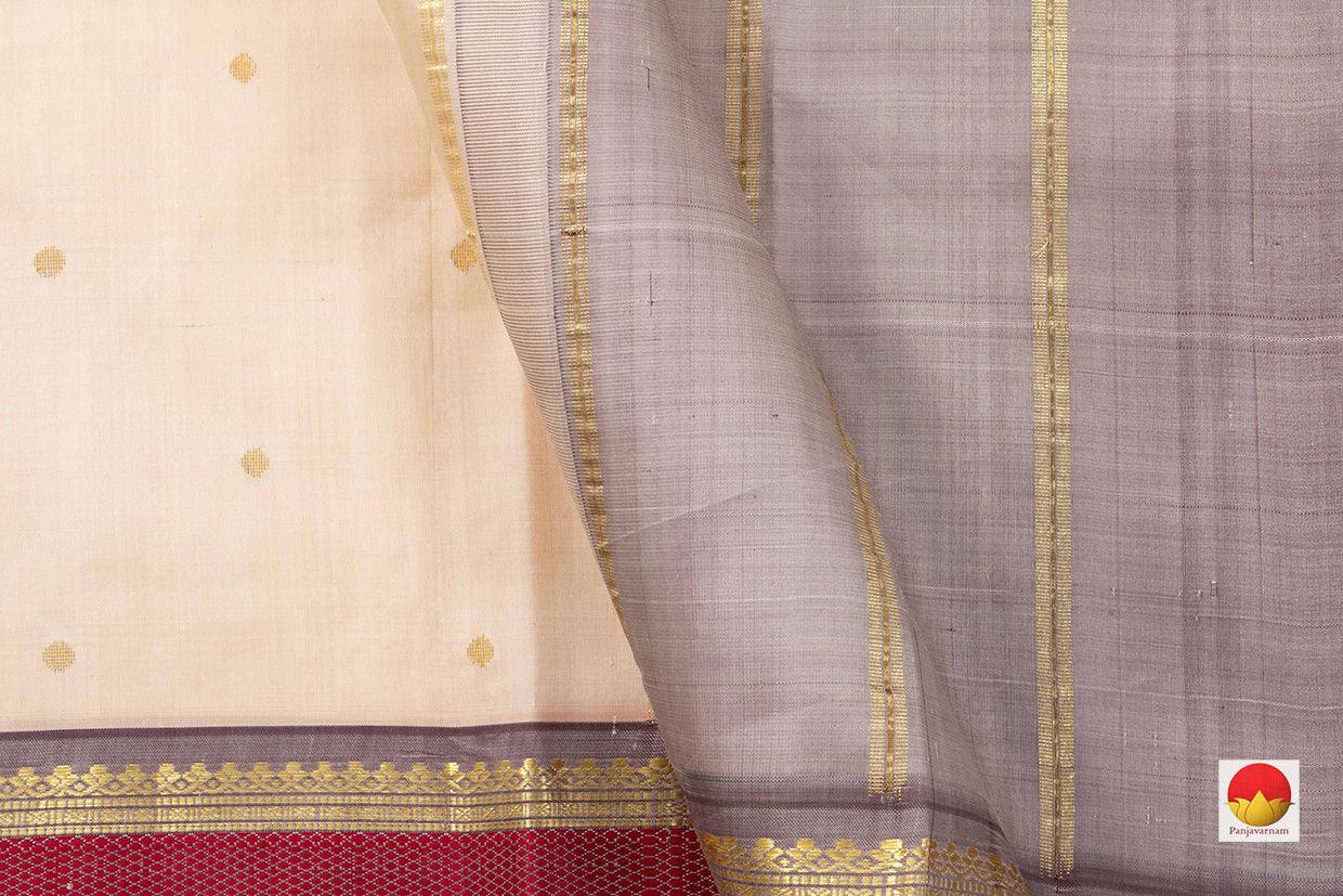 Kanchipuram Silk Saree - Handwoven Pure Silk - Pure Zari - PV ABI 2713 - Silk Sari - Panjavarnam