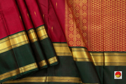 Kanchipuram Silk Saree - Handwoven Pure Silk - Pure Zari - PV ABI 2732 - Silk Sari - Panjavarnam