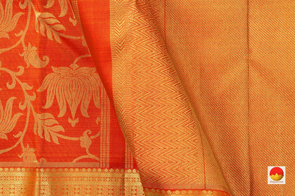 Kanchipuram Silk Saree - Handwoven Pure Silk - Pure Zari - PV ABI 46934 - Silk Sari - Panjavarnam