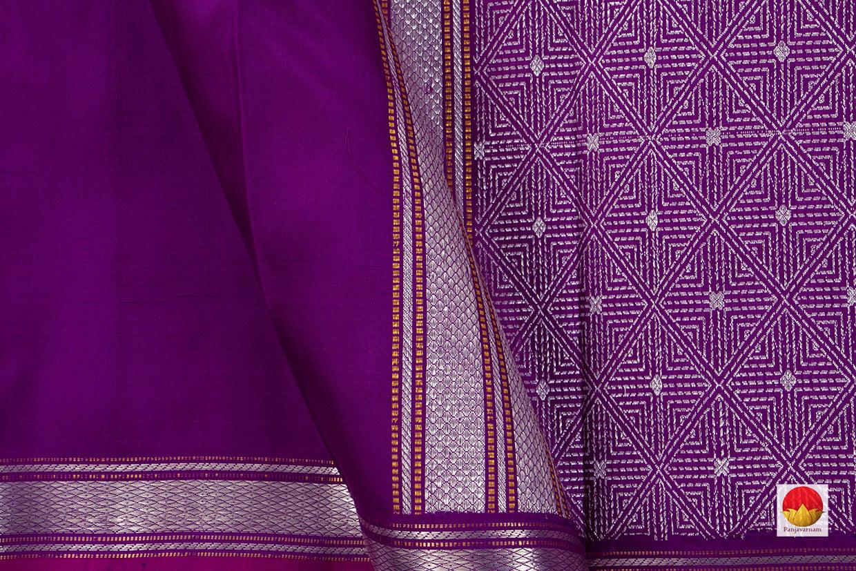 Kanchipuram Silk Saree - Handwoven Pure Silk - Pure Zari - PV ABI 47850 - Silk Sari - Panjavarnam