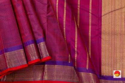 Kanchipuram Silk Saree - Handwoven Pure Silk - Pure Zari - PV ABI 48000 - Silk Sari - Panjavarnam
