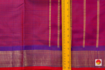 Kanchipuram Silk Saree - Handwoven Pure Silk - Pure Zari - PV ABI 48000 - Silk Sari - Panjavarnam