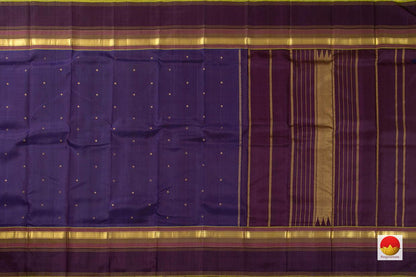 Kanchipuram Silk Saree - Handwoven Pure Silk - Pure Zari - PV ABI 48168 - Silk Sari - Panjavarnam