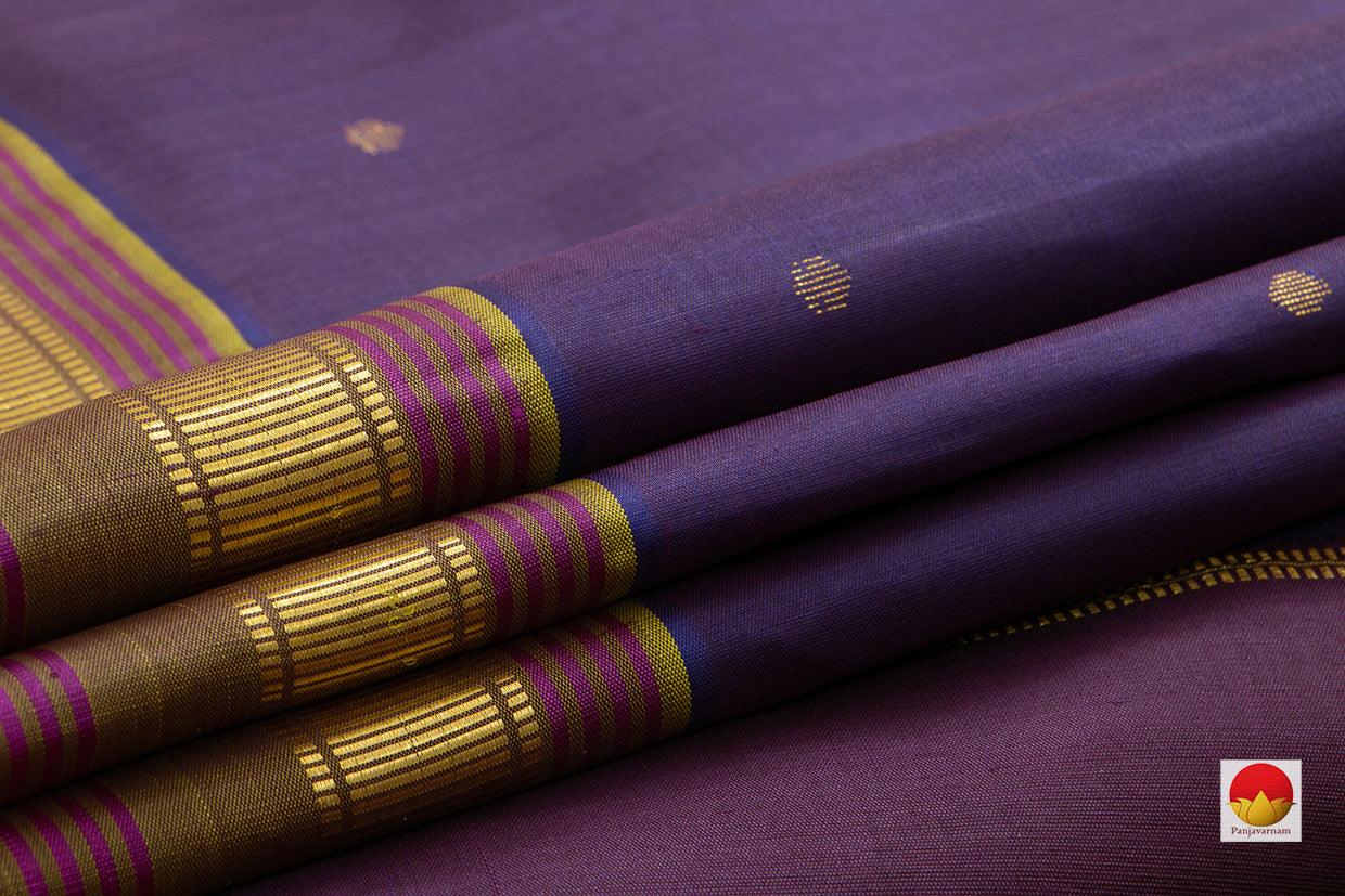 Kanchipuram Silk Saree - Handwoven Pure Silk - Pure Zari - PV ABI 48168 - Silk Sari - Panjavarnam