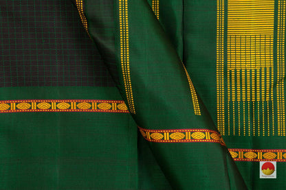 Kanchipuram Silk Saree - Handwoven Pure Silk - Pure Zari - PV BS 07 - Archives - Silk Sari - Panjavarnam