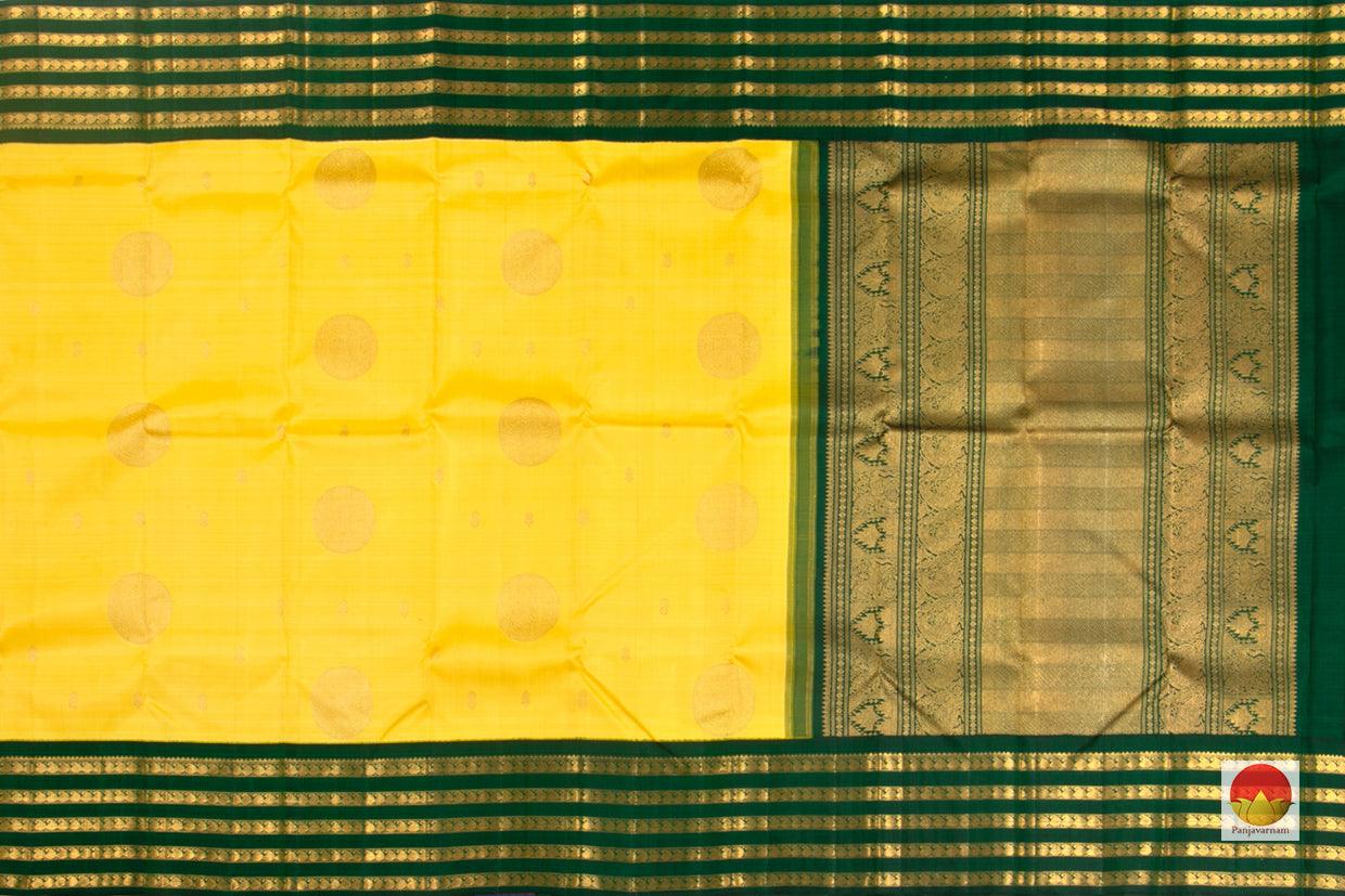 Kanchipuram Silk Saree - Handwoven Pure Silk - Pure Zari - PV DL 12 - Saris & Lehengas - Panjavarnam