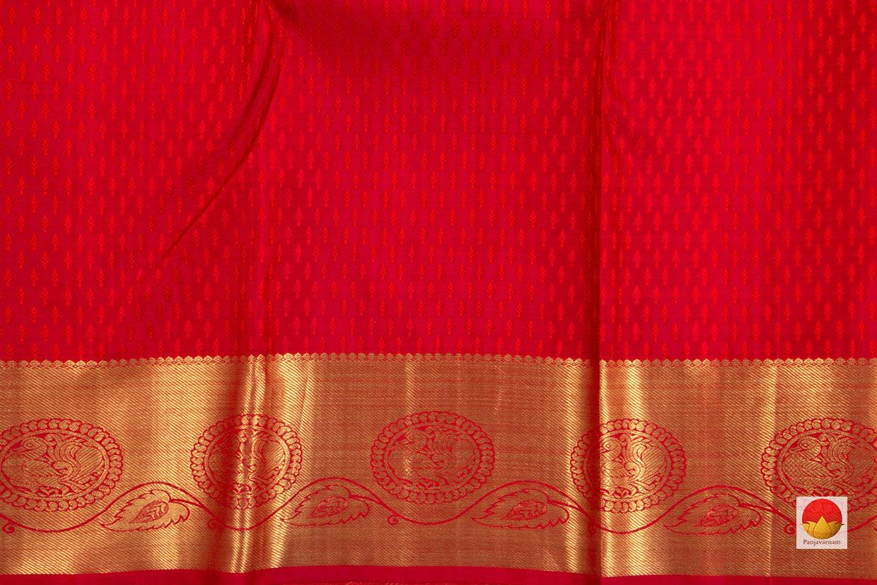Kanchipuram Silk Saree - Handwoven Pure Silk - Pure Zari - PV G 1809 - Silk Sari - Panjavarnam