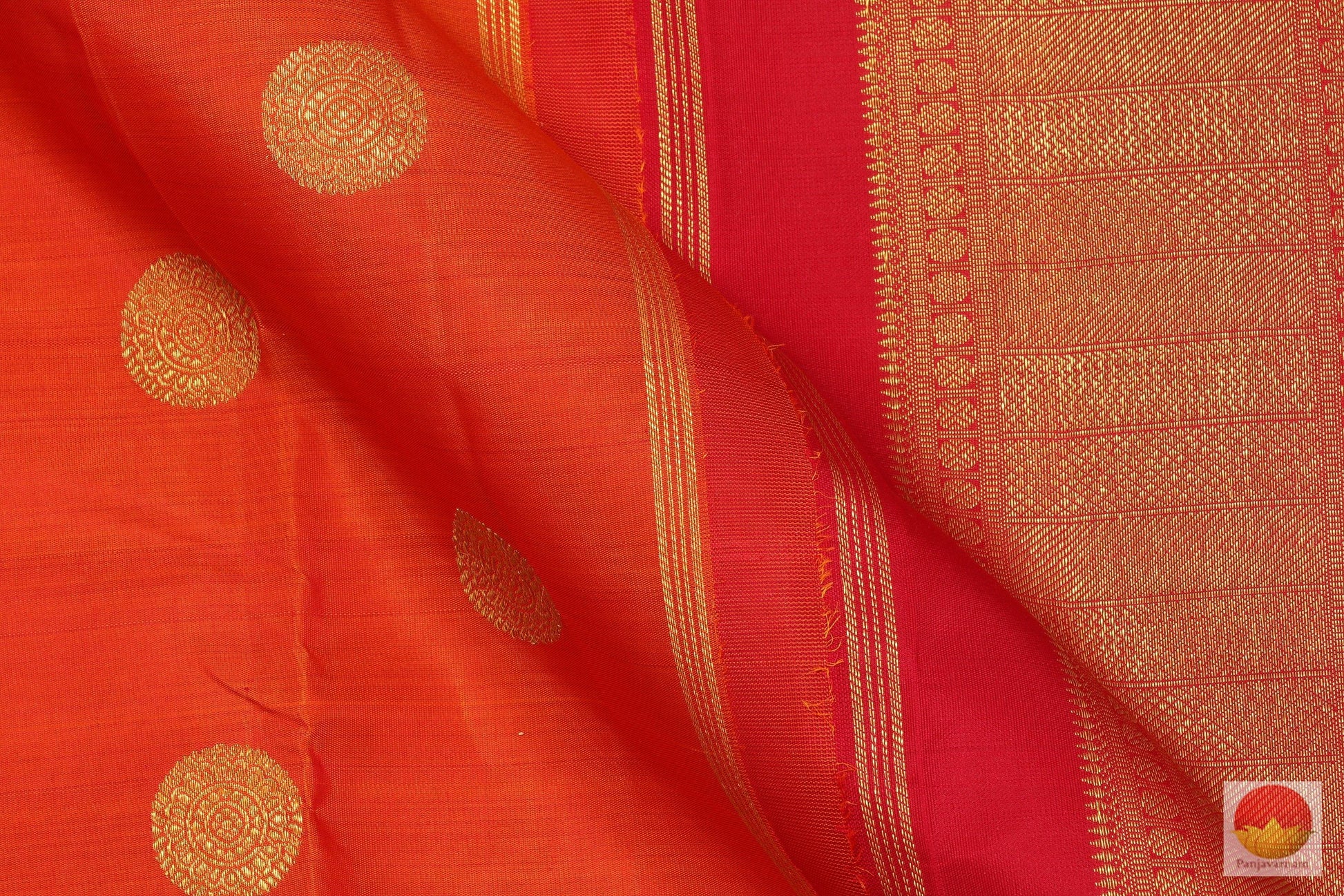 Kanchipuram Silk Saree - Handwoven Pure Silk - Pure Zari - PV G 1975 Archives - Silk Sari - Panjavarnam