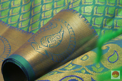 Kanchipuram Silk Saree - Handwoven Pure Silk - Pure Zari - PV G 2010 Archives - Silk Sari - Panjavarnam