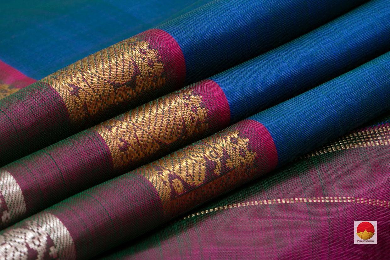 Kanchipuram Silk Saree - Handwoven Pure Silk - Pure Zari - PV G 2038 - Silk Sari - Panjavarnam
