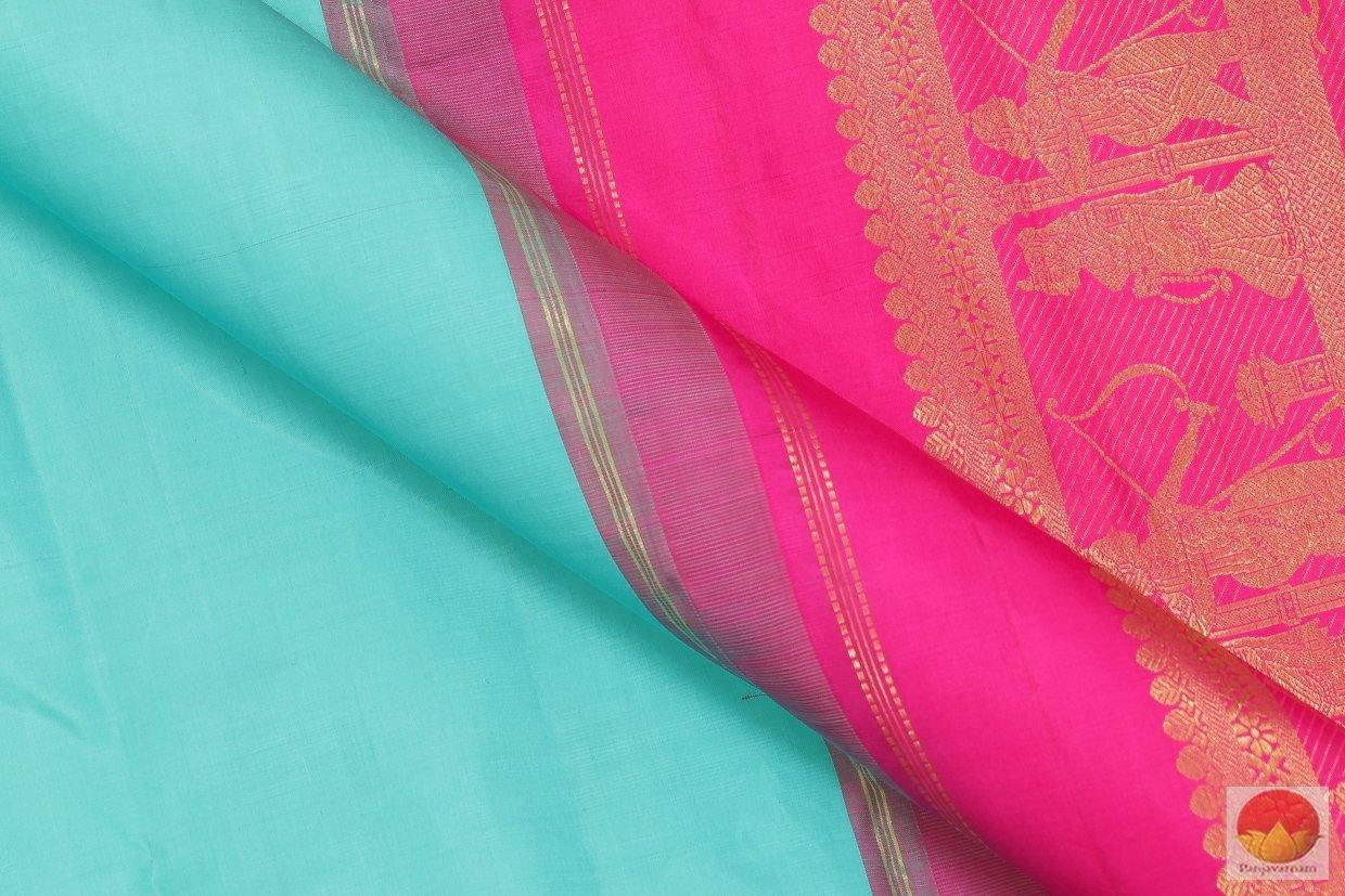 Kanchipuram Silk Saree - Handwoven Pure Silk - Pure Zari - PV G 4090 - Archives - Silk Sari - Panjavarnam