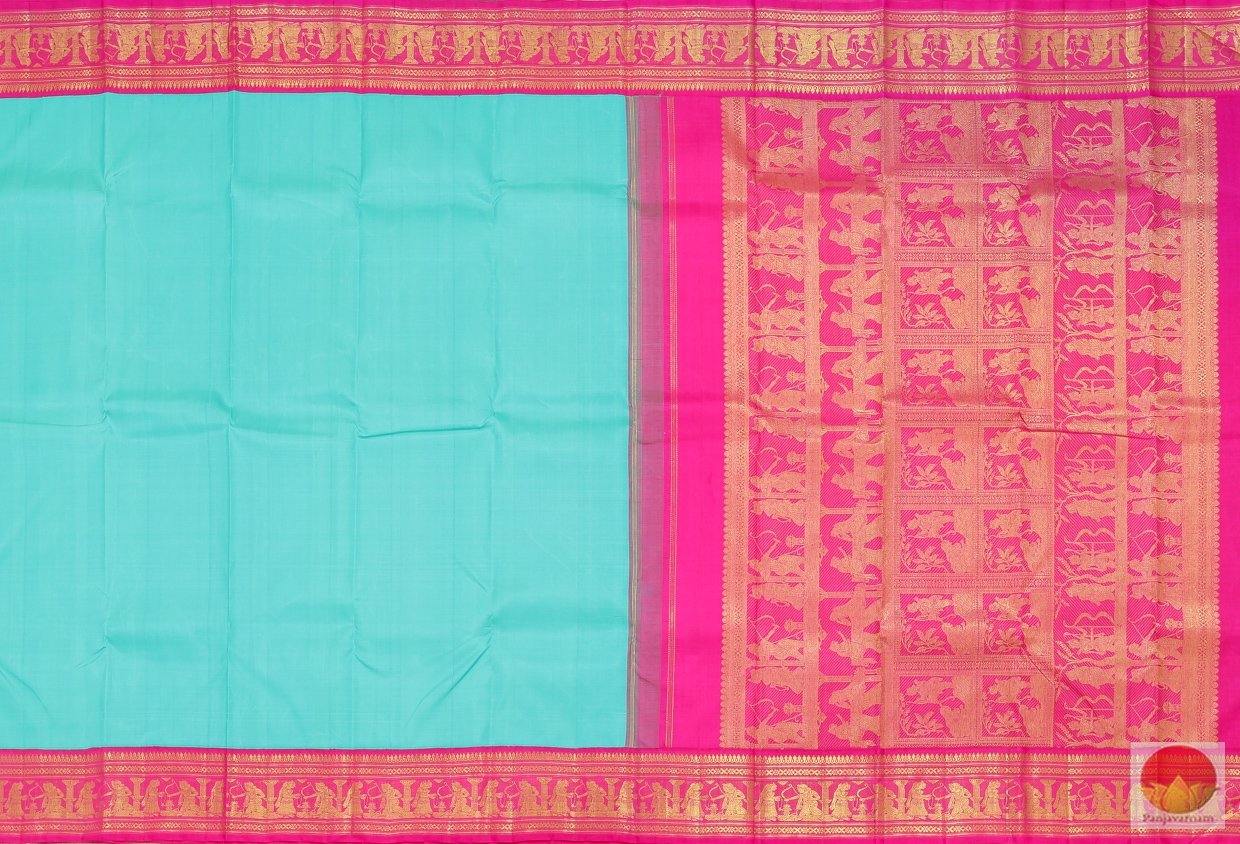 Kanchipuram Silk Saree - Handwoven Pure Silk - Pure Zari - PV G 4090 - Archives - Silk Sari - Panjavarnam
