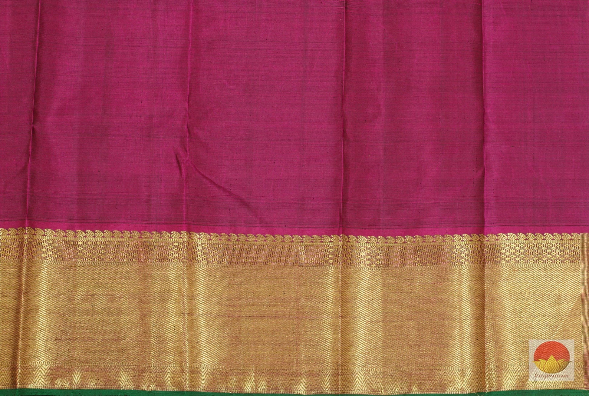 Kanchipuram Silk Saree - Handwoven Pure Silk - Pure Zari - PV G 4093 - - Panjavarnam
