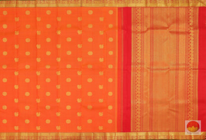 body, border and pallu details of kanjivaram silk saree
