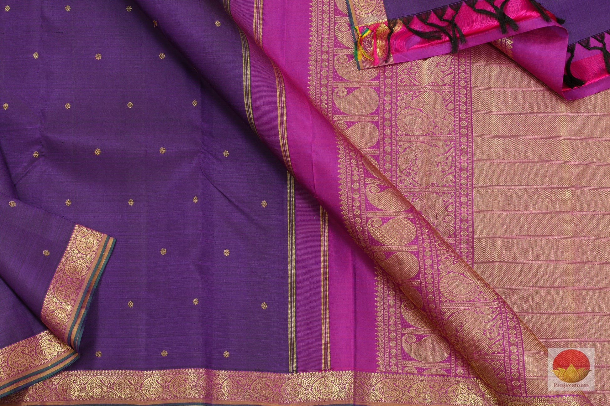 Kanchipuram Silk Saree - Handwoven Pure Silk - Pure Zari - PV G 4097 Archives - Silk Sari - Panjavarnam