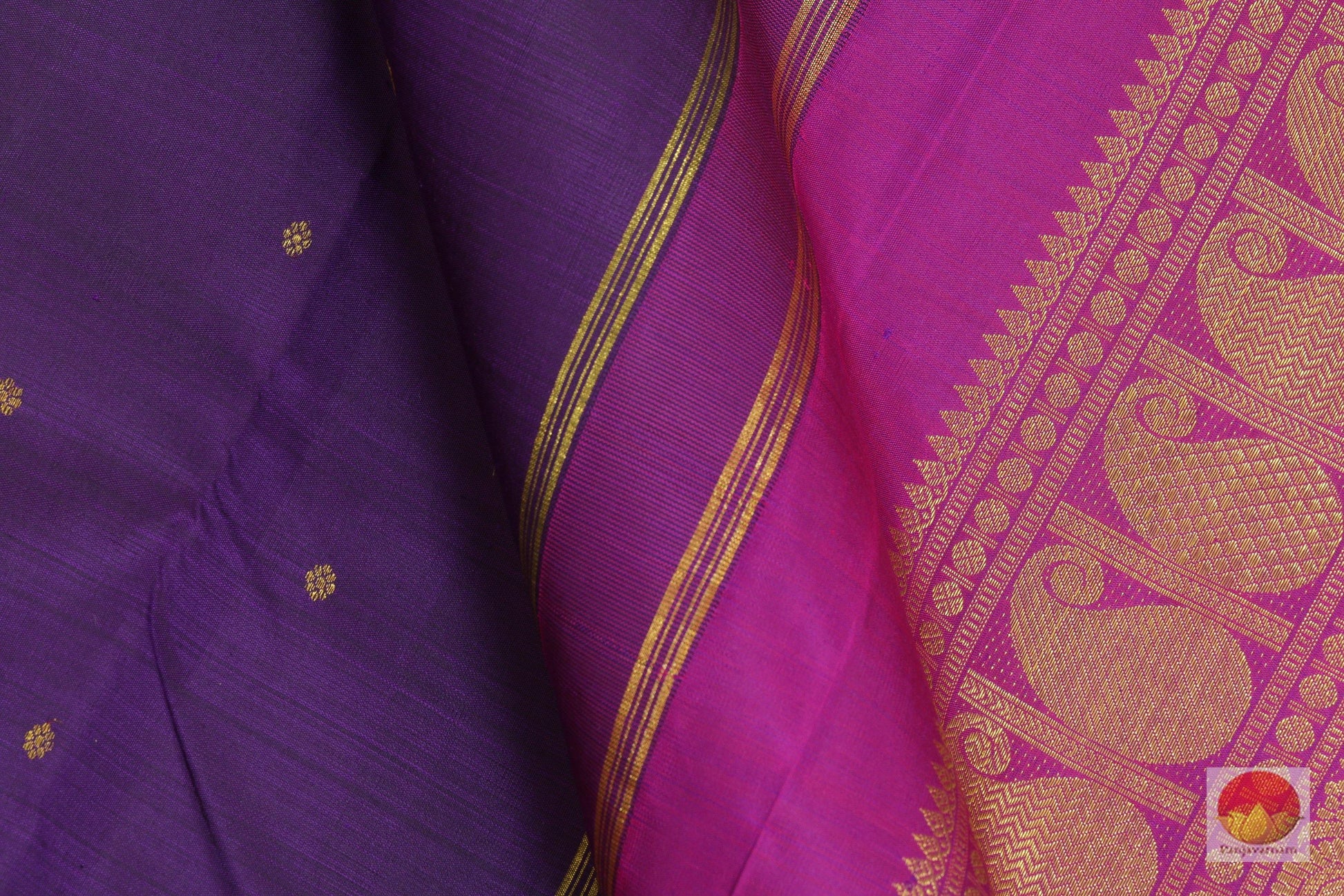 Kanchipuram Silk Saree - Handwoven Pure Silk - Pure Zari - PV G 4097 Archives - Silk Sari - Panjavarnam