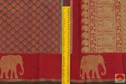 Kanchipuram Silk Saree - Handwoven Pure Silk - Pure Zari - PV G 4125 - Silk Sari - Panjavarnam