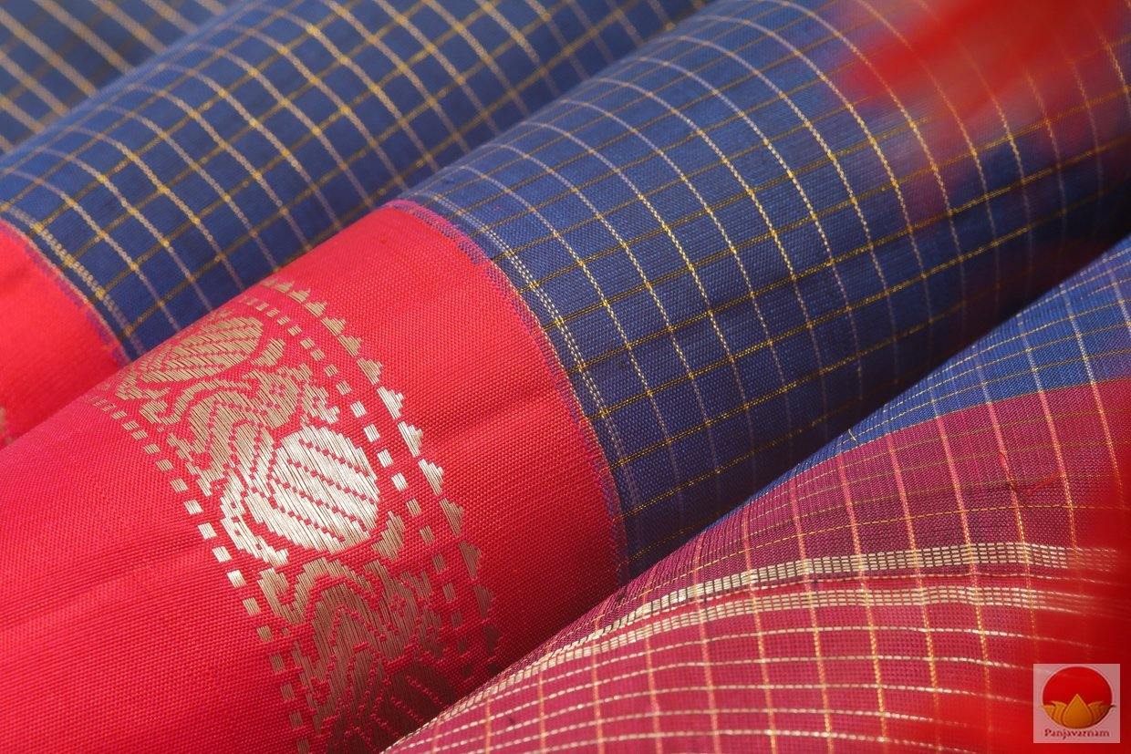 Kanchipuram Silk Saree - Handwoven Pure Silk - Pure Zari - PV G 4133 - Archives - Silk Sari - Panjavarnam