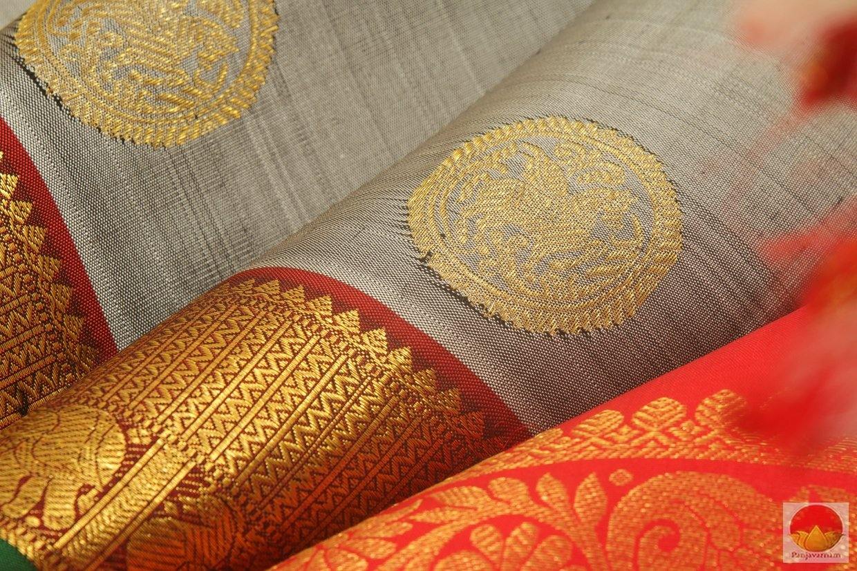 Kanchipuram Silk Saree - Handwoven Pure Silk - Pure Zari - PV G 4134 - Archives - Silk Sari - Panjavarnam