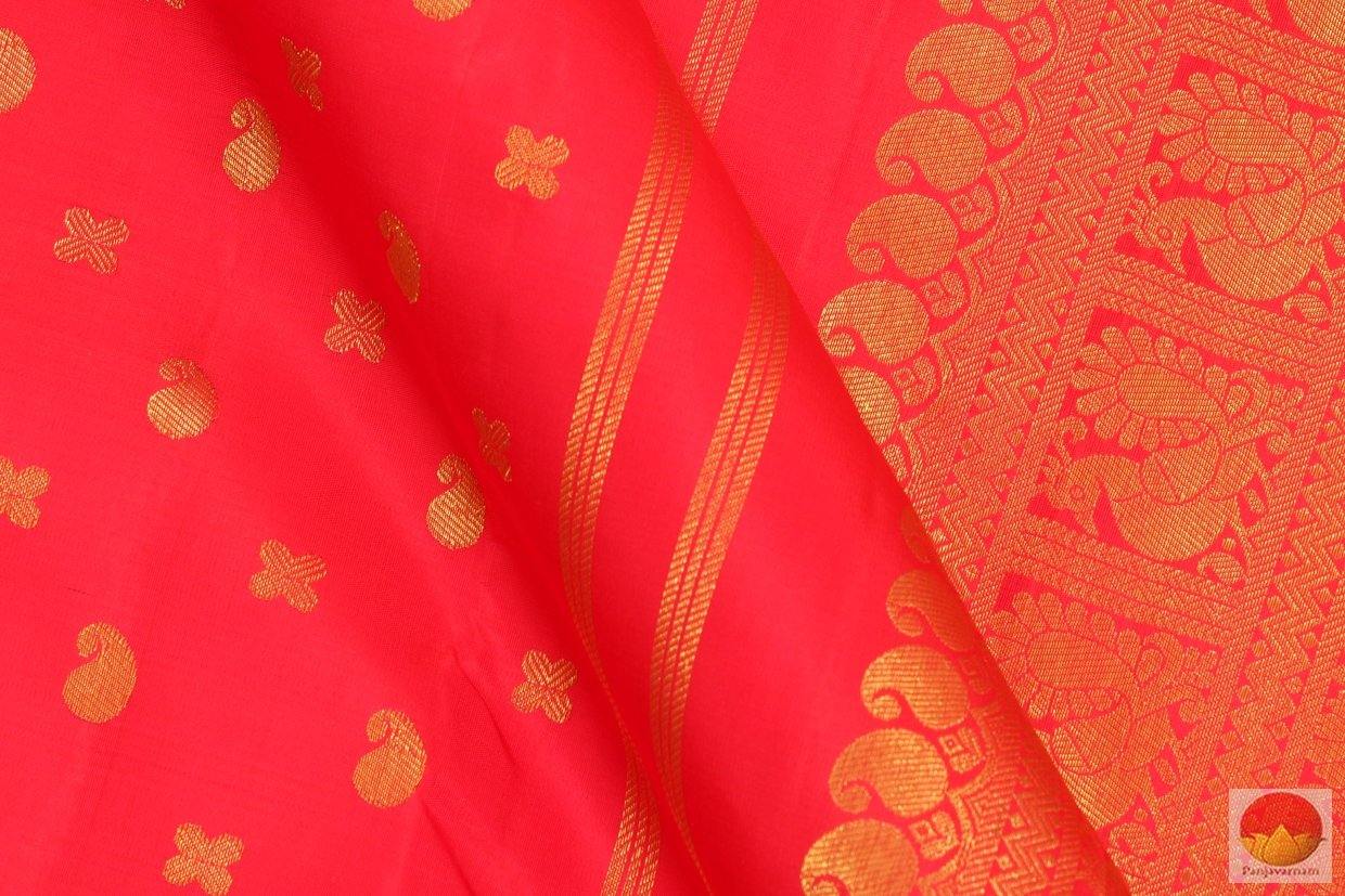 Kanchipuram Silk Saree - Handwoven Pure Silk - Pure Zari - PV G 4140 - Archives - Silk Sari - Panjavarnam