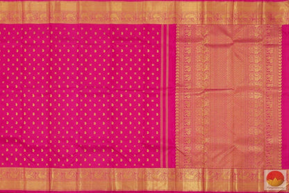 Kanchipuram Silk Saree - Handwoven Pure Silk - Pure Zari - PV G 4142 - Archives - Silk Sari - Panjavarnam