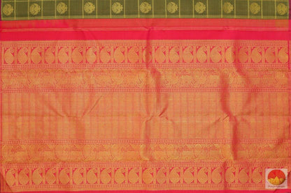 Kanchipuram Silk Saree - Handwoven Pure Silk - Pure Zari - PV G 4208 - Archives - Silk Sari - Panjavarnam