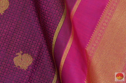 Kanchipuram Silk Saree - Handwoven Pure Silk - Pure Zari - PV G 4234 - Silk Sari - Panjavarnam