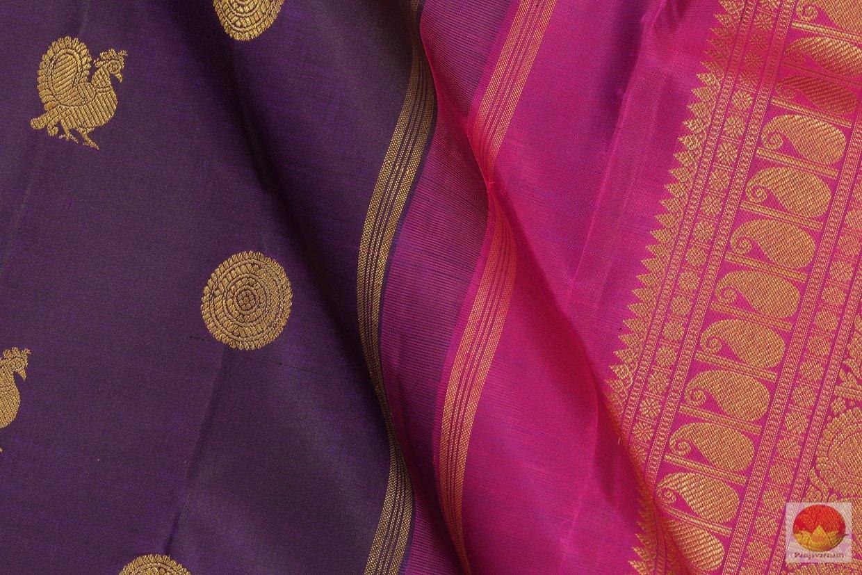 Kanchipuram Silk Saree - Handwoven Pure Silk - Pure Zari - PV G 4235 - Archives - Silk Sari - Panjavarnam