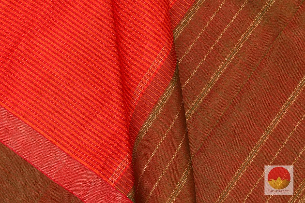 Kanchipuram Silk Saree - Handwoven Pure Silk - Pure Zari - PV G 4251 - Silk Sari - Panjavarnam