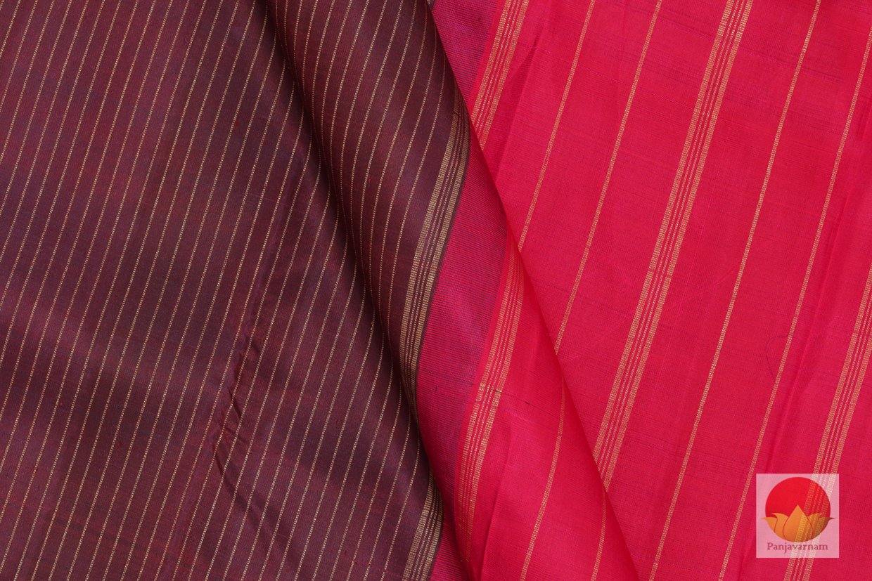 Kanchipuram Silk Saree - Handwoven Pure Silk - Pure Zari - PV G 4258 - Silk Sari - Panjavarnam