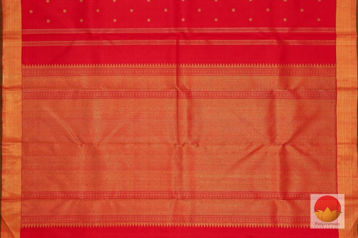 Kanchipuram Silk Saree - Handwoven Pure Silk - Pure Zari - PV G 4259 - Silk Sari - Panjavarnam
