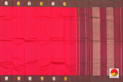 Kanchipuram Silk Saree - Handwoven Pure Silk - Pure Zari - PV G 4286 - Silk Sari - Panjavarnam