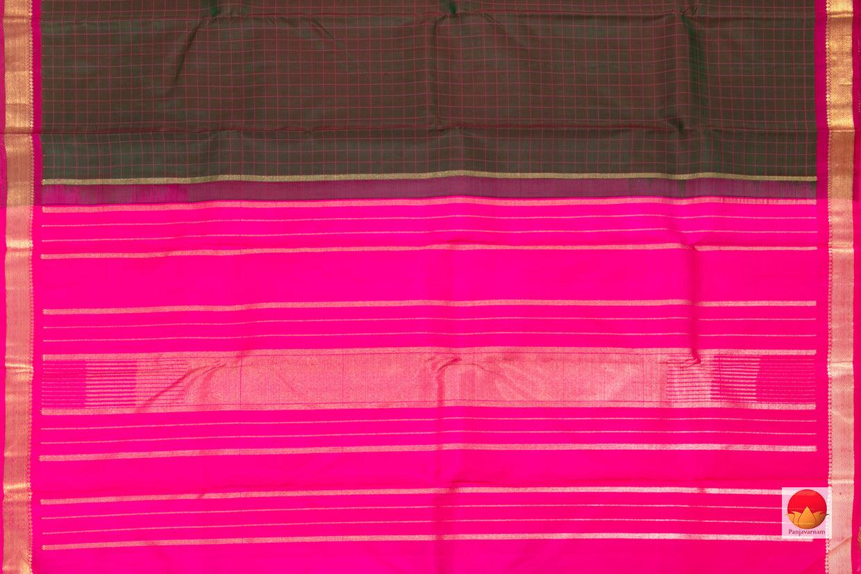 Kanchipuram Silk Saree - Handwoven Pure Silk - Pure Zari - PV G 4296 - Silk Sari - Panjavarnam