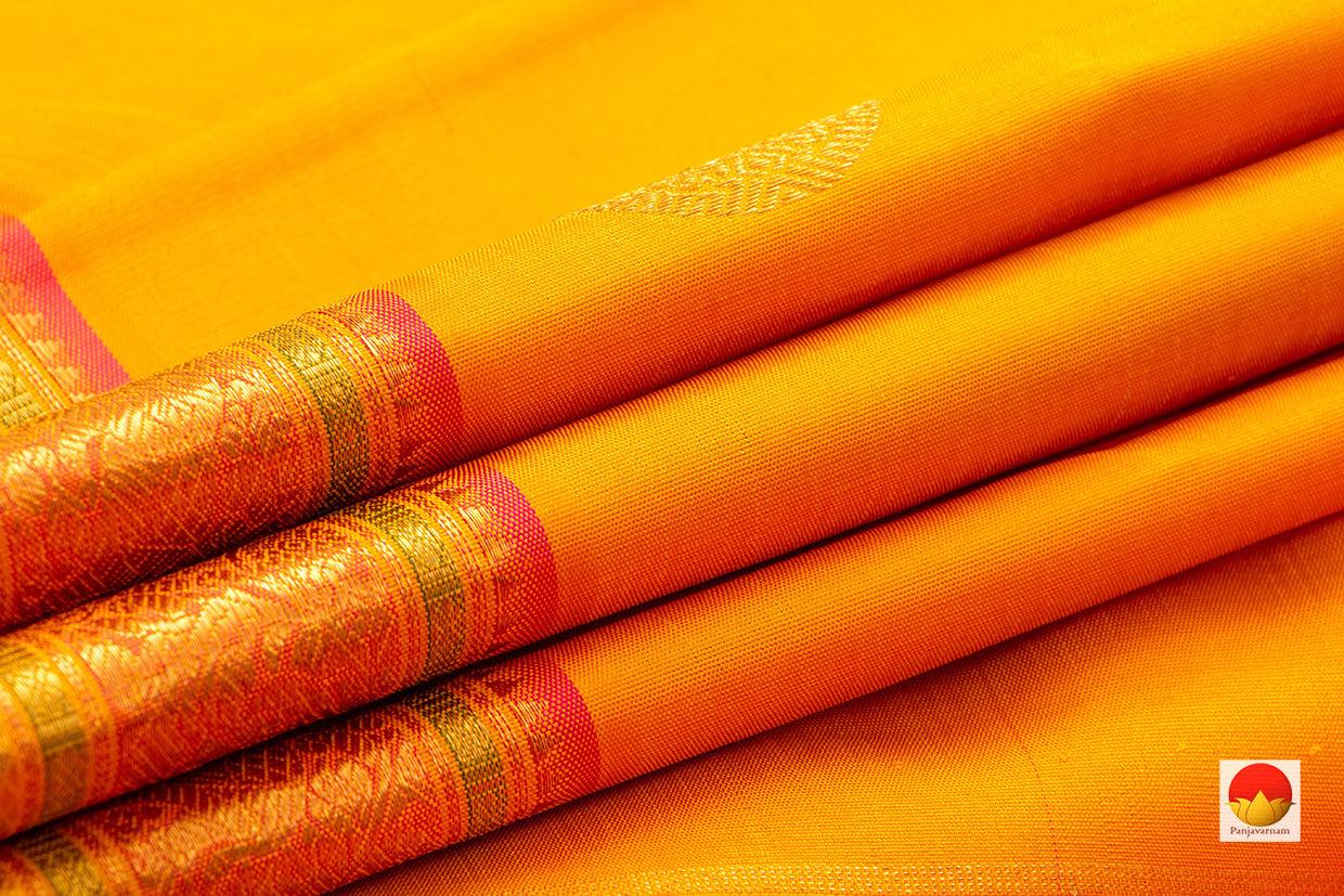 Kanchipuram Silk Saree - Handwoven Pure Silk - Pure Zari - PV GTA 06 - Silk Sari - Panjavarnam
