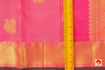 Kanchipuram Silk Saree - Handwoven Pure Silk - Pure Zari - PV GTA 11 - Silk Sari - Panjavarnam